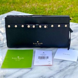 Kate Spade Laurel Way Jeweled Stacey Wallet